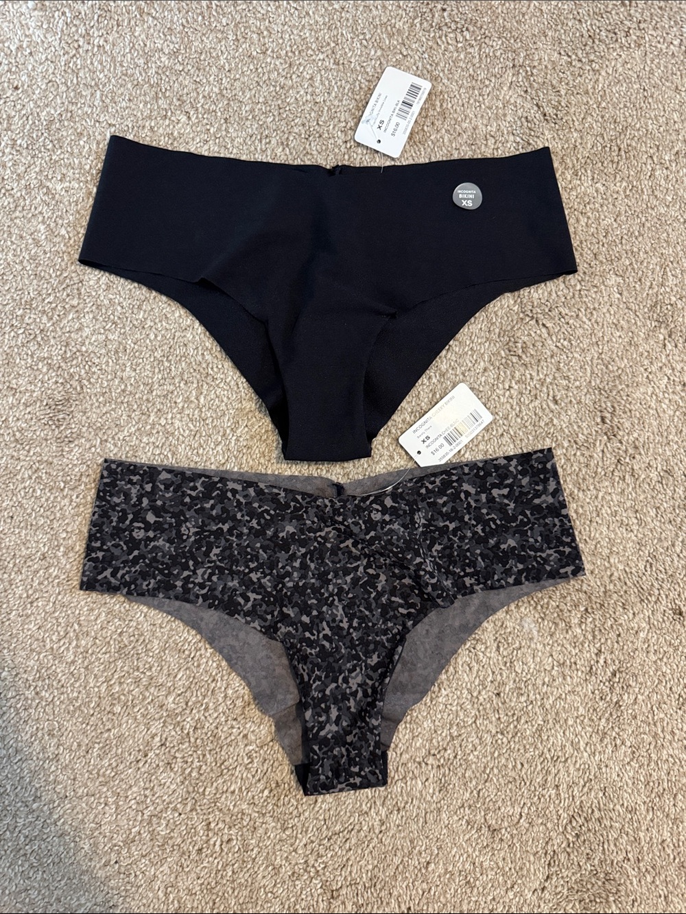 NWT 2 Pairs of Athleta Underwear-Incognito Cheeky Bikini, Size XS